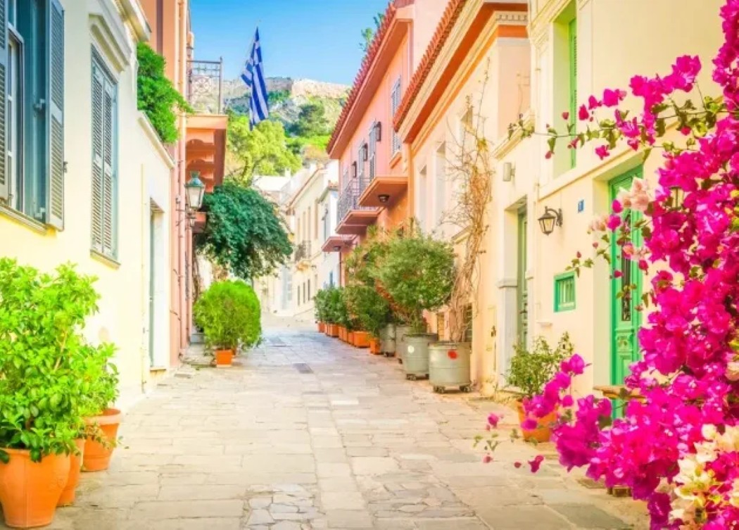 Visit the Plaka neighborhood in Greece