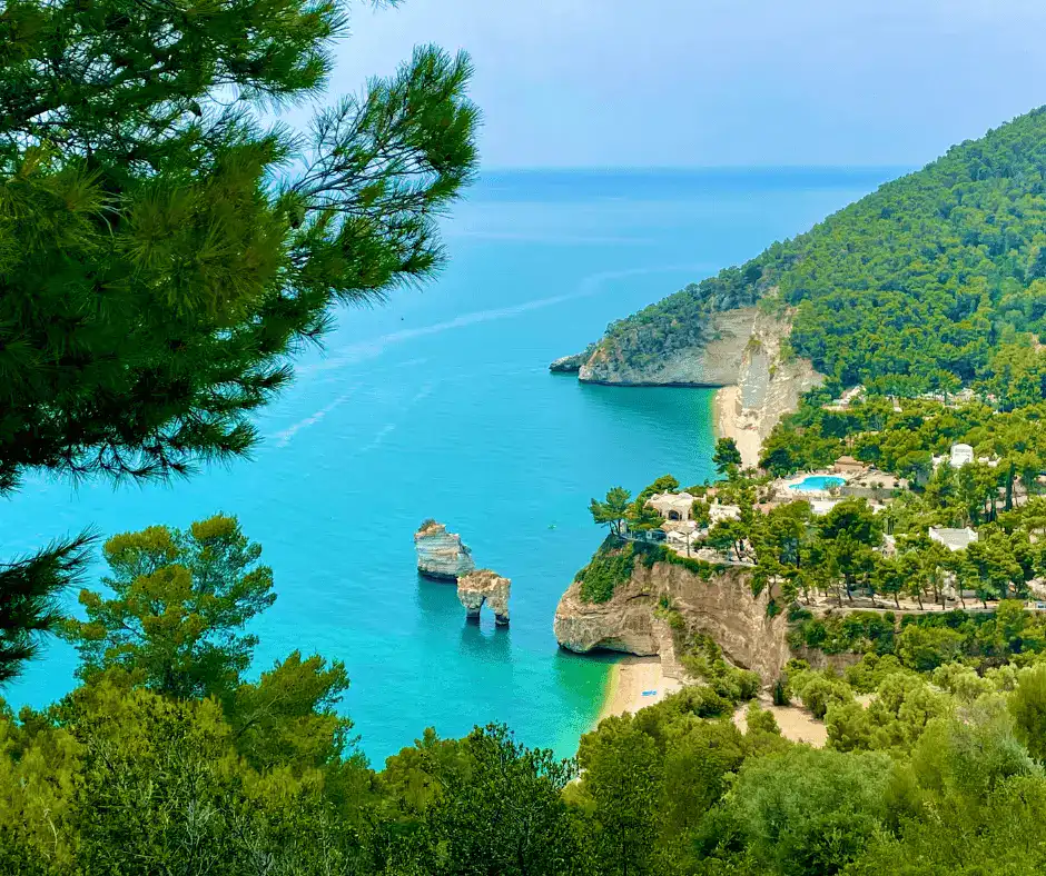 Colorful cliffside villages cascading toward the turquoise Tyrrhenian Sea along the Amalfi Coast, Italy