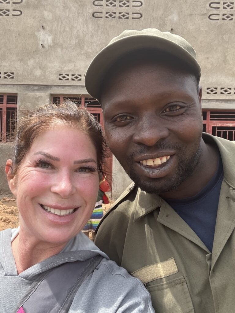 gina-arefi-alphonse-porter-after-gorilla-trek-rwanda